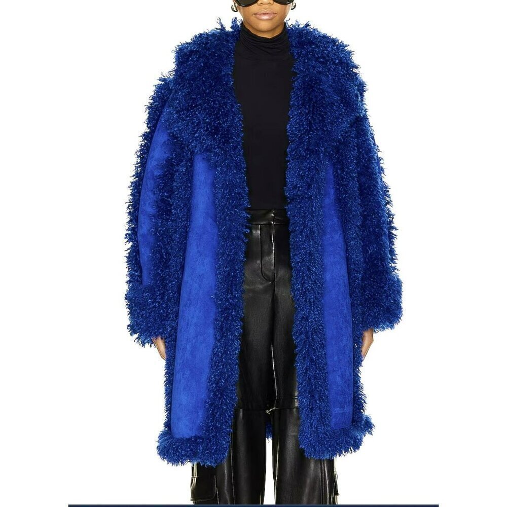 Ow Collection $550 Revolve Aspen Mountain Blue Coat Sz Small NWT Jacket
